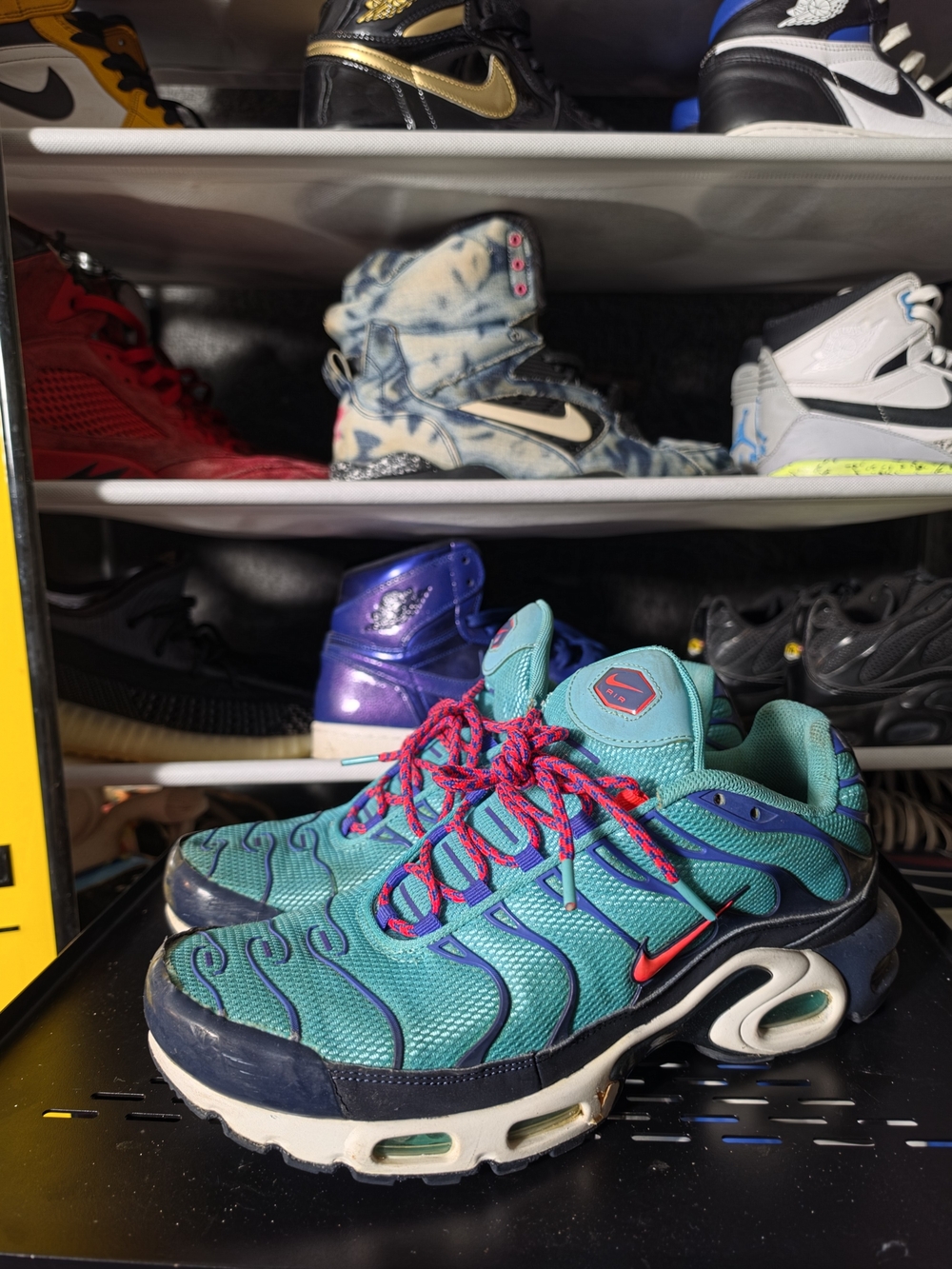 🔥 Nike Air Max Plus TN Teal & Navy Sneakers Men Size 10.5 - Picture 5 of 11
